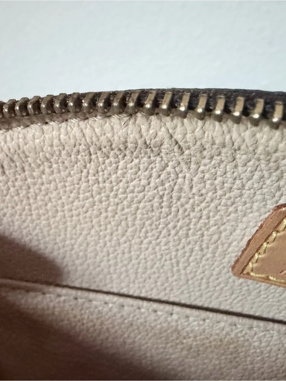 Louis Vuitton Monogram Cosmetic Pouch - Trousse Demi Ronde, Authentic